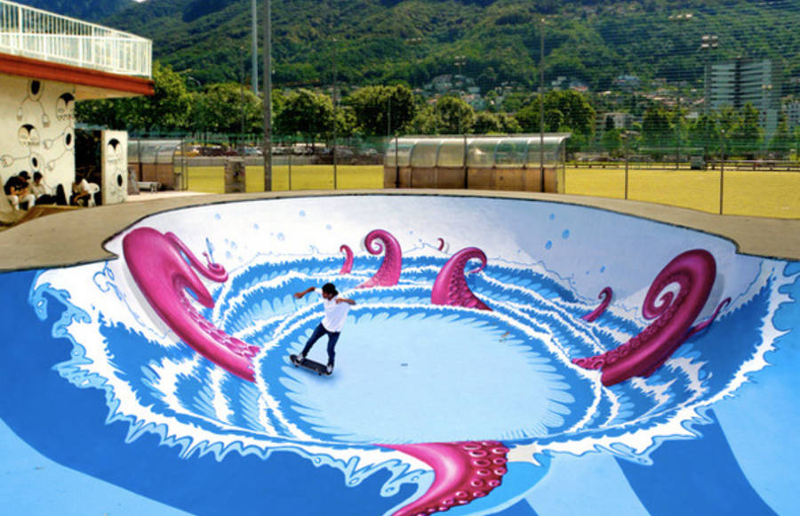 Octopus Pool Art