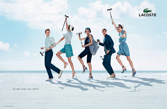 La nouvelle campagne pour la marque Lacoste imagin e par l'agence BETC Luxe