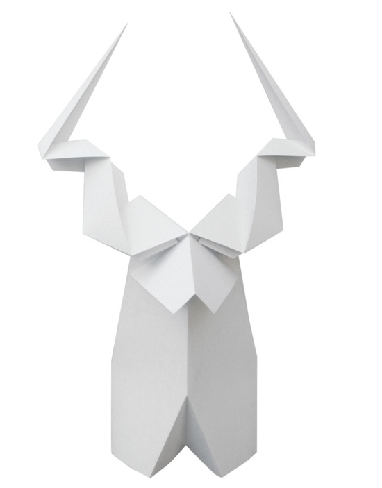 origami-lampshade-deer-white-sconce