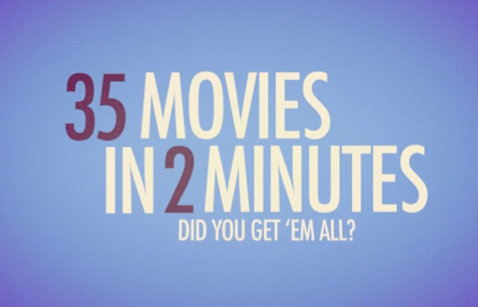 35 Movies in 2 Minutes