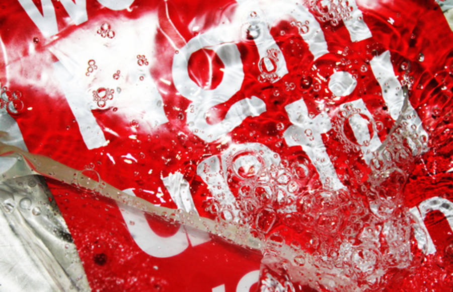 Typography in Water