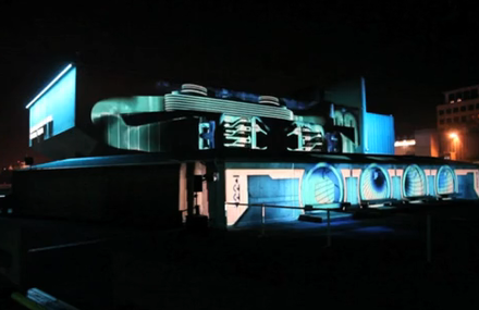 Tron Legacy Projection Mapping