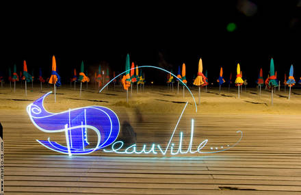 Light-painting in Deauville