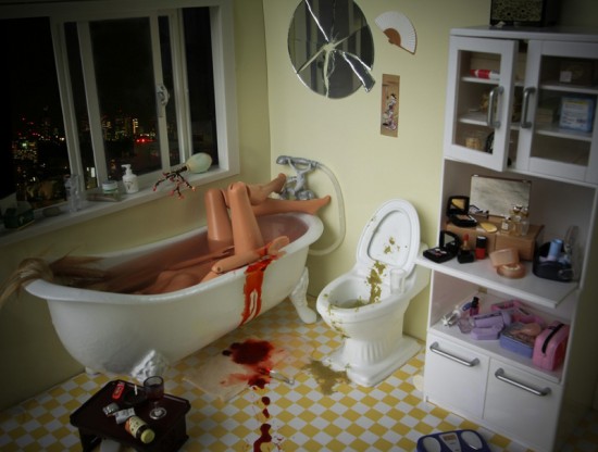 Barbie suicide bathroom