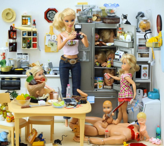 Barbie and family by Mariel Clayton