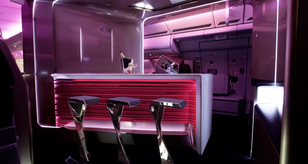 Virgin Atlantic Airways  Upper Class suite bar conçu en collaboration avec VW+BS studio