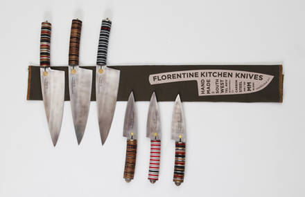 Florentine kitchen knives by Tomer Botner