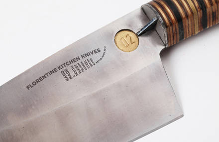 Florentine kitchen knives by Tomer Botner