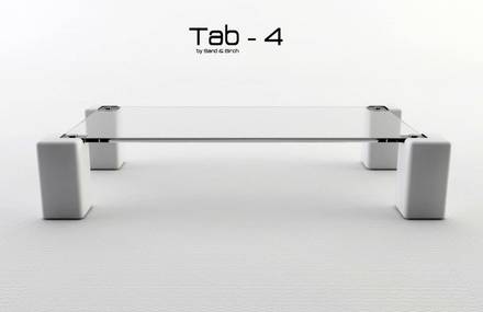 Tab-4, new coffee table by Sand & Birch Design