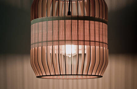 Lath Lamps by Jonathan DORTHE for Atelier-D