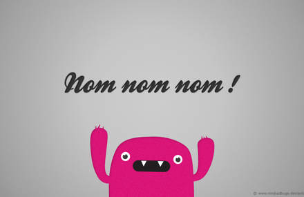 Attack of  Mr. Nom Nom Nom – Free – Wallpaper