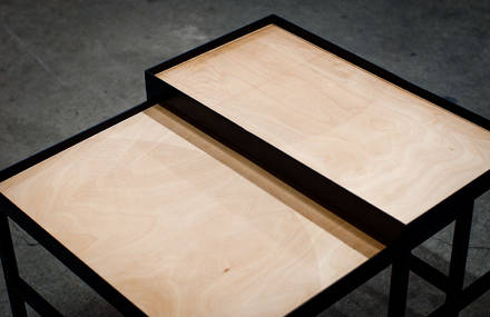 Etched Tables by Jonathan DORTHE for Atelier-D