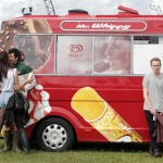 Festival goers are pictured during the Hackney Weekend festival at Hackney Marshes in east London