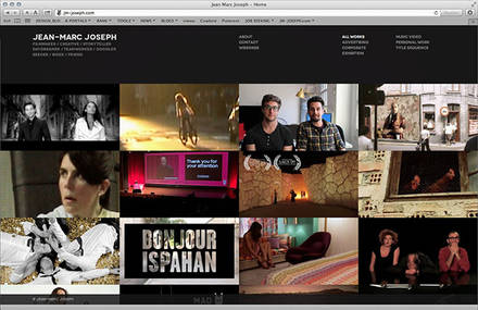 New website of Filmmaker/Creative Director Jean-Marc Joseph