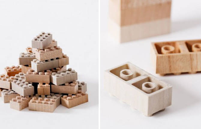 Wooden Lego Bricks