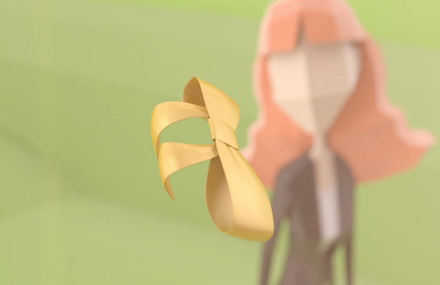 Yellow Ribbon – low poly commercial animation
