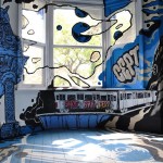 Street Art Explodes Inside a London Room