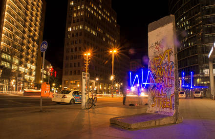 Light-Painting in Berlin.
