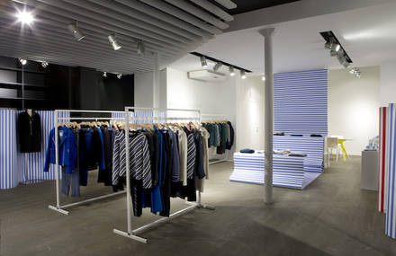 CuldeSac™ dressed up the presentation of the latest capsule collection created by the French firm: Ç x Façonnable
