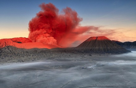 Spectacular Volcanic Smoke