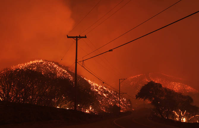 Powerhouse Fire in California