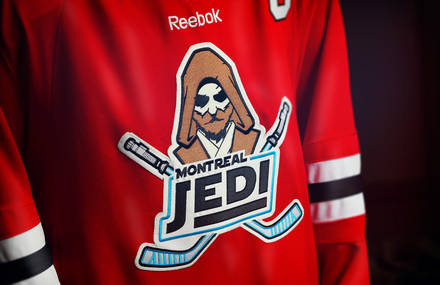 Logo design for “Montreal Jedi” Hockey team