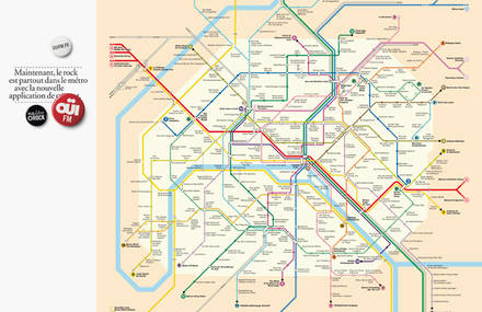 OUI FM – plan de métro