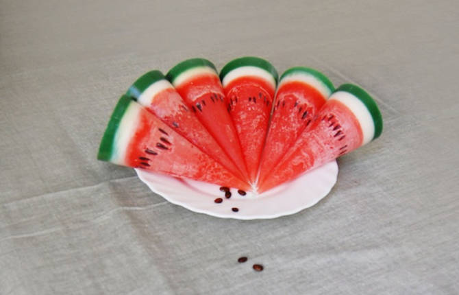 Watermelon Slice Candles