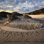 Amazing Beach Calligraphy