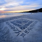 Amazing Beach Calligraphy1