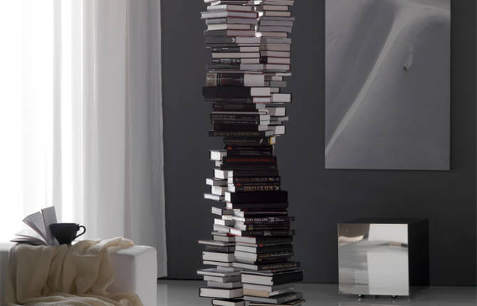 Bookcase Inspired by DNA Structures