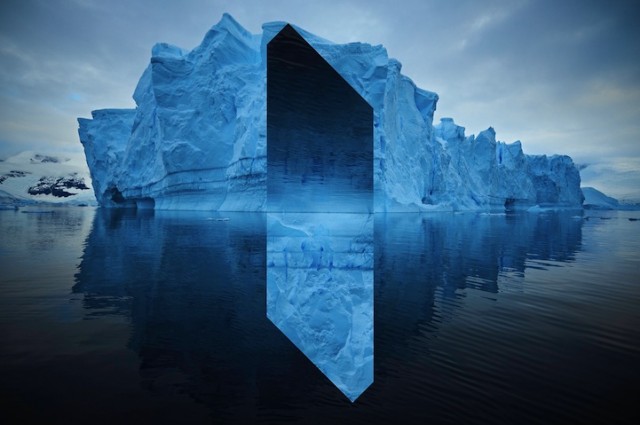 Reynald Drouhin, Landscapes with geometric fragments, 2013