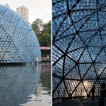 Lantern Pavilion made from Recycled Water Bottles5