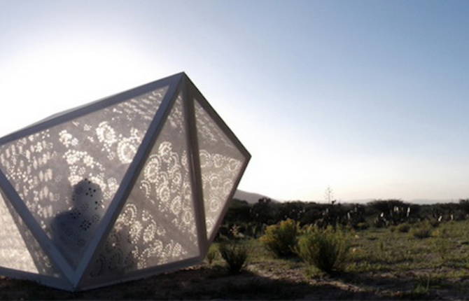 Geometric Shelter Inspired by a Cactus