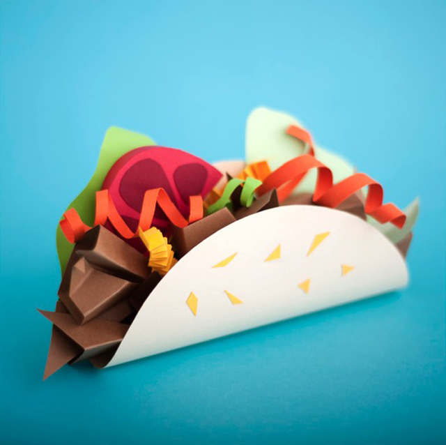 Paper Craft Sculptures Of Food 2