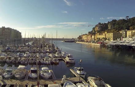Le Port de Nice balade en drone