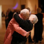 Donald Smitherman, 98, kisses his wife Marlene at the end of a dance in Sun City, Arizona