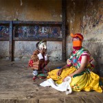 9-Bhutanese masked dancer and boyJoyce Le Mesurier