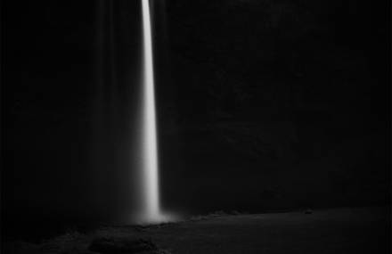 Black and White Waterfalls
