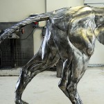Majestic Lion Made of 4000 Metal Scraps1
