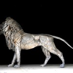 Majestic Lion Made of 4000 Metal Scraps10