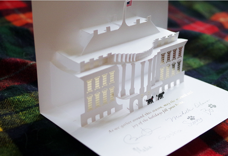 Pop Up Christmas Card from White House4