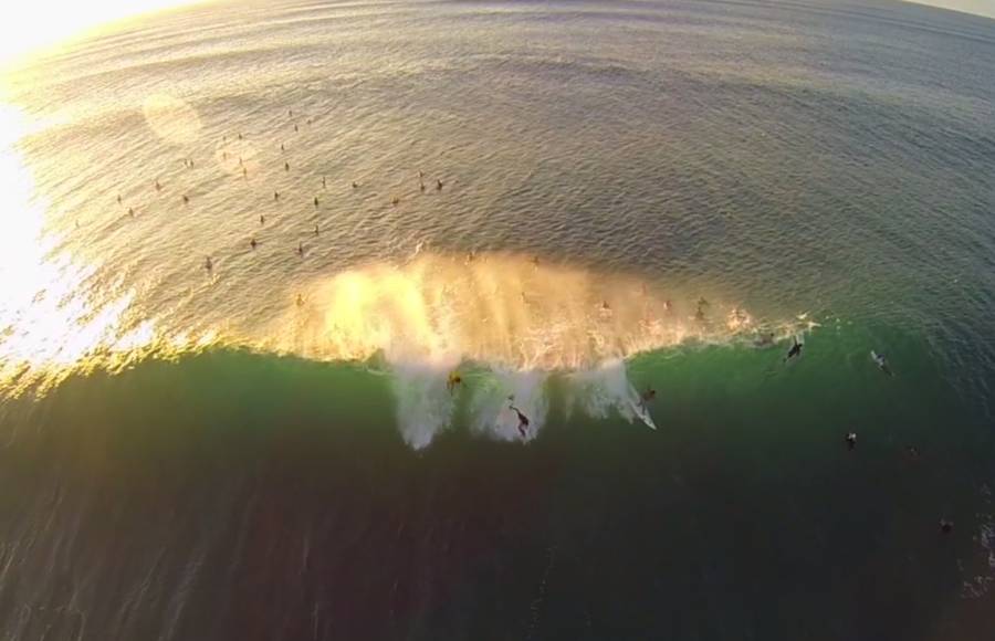Surf Session with GoPro from the Air