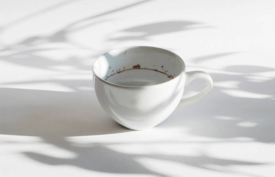Tiny Landscape in a Coffee Cup