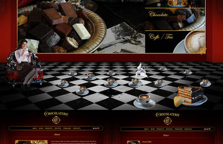 Alice in Chocoland / Web design project