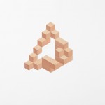 3D Paper Bricks Stickers3