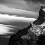 Chinook arch over the Canadian Rockies, Banff, Alberta.