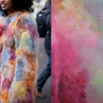 Julia Sarr Jamois street style at Paris Fashion Week Spring 2013 | Painting by EASTWOODART