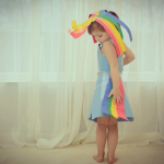 Paper Dresses by 4-Year Old Girl 1