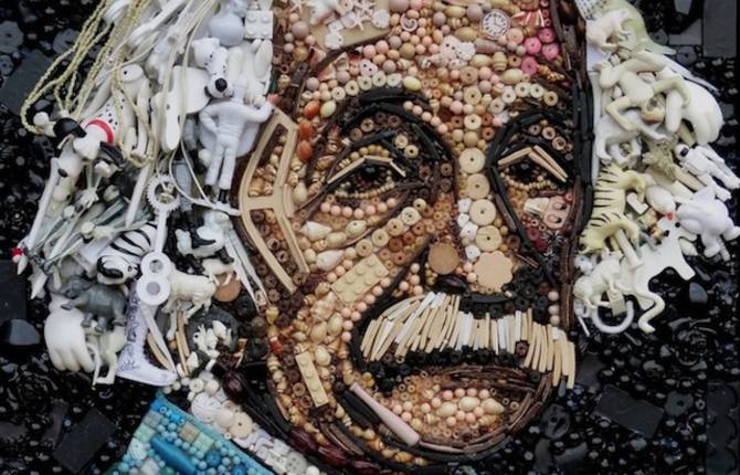 Famous Portrait Create With Objects